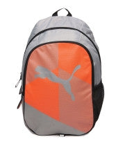 Puma Unisex Echo Plus Grey & Orange Backpack