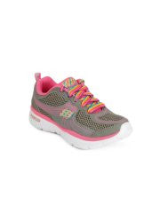 Skechers Girls Grey Sports Shoes