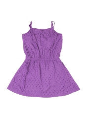 United Colors of Benetton Girls Purple Polka Dot Dress